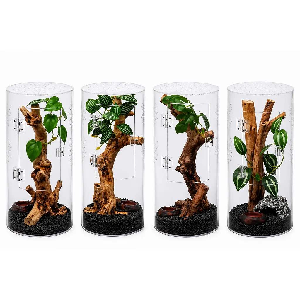 Тераріум для комах та павуків Hobby Terra Fix & Easy Insect Line 15x15x30 см акриловий 360° (36028) - фото 4