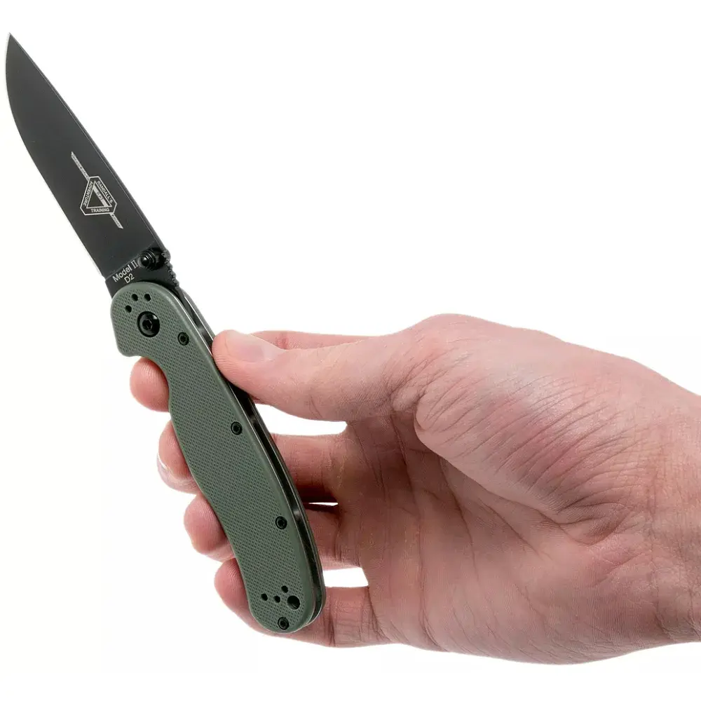 Ніж Ontario Knife RAT II D2 BB OD Green - фото 5