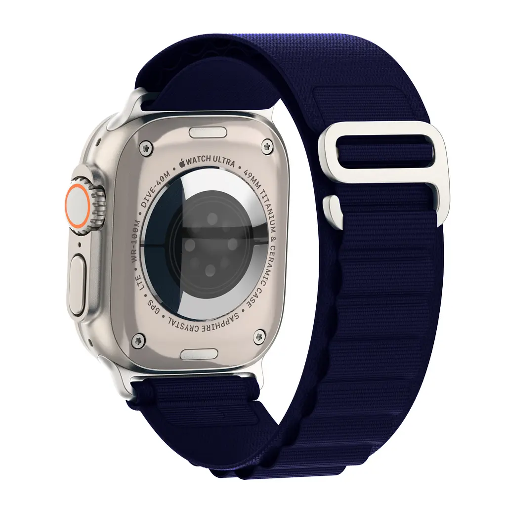 Ремінець для Apple Watch 42 (Series 11-10)/41/40/38, синій, Alpine Loop Alpina Band, тканинний поліестеровий ремінець для смарт-годин, дихаючий, для активного відпочинку та спорту, ArmorStandart (ARM74197) - фото 5