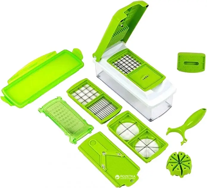 Овочерізка для приготування салату нарізки овочів фруктів GNS Nicer Dicer Plus - фото 3