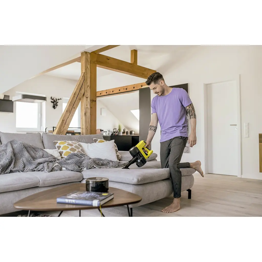Пылесос Karcher VC 4 Cordless myHome желто-черный (1.198-620.0) - фото 4