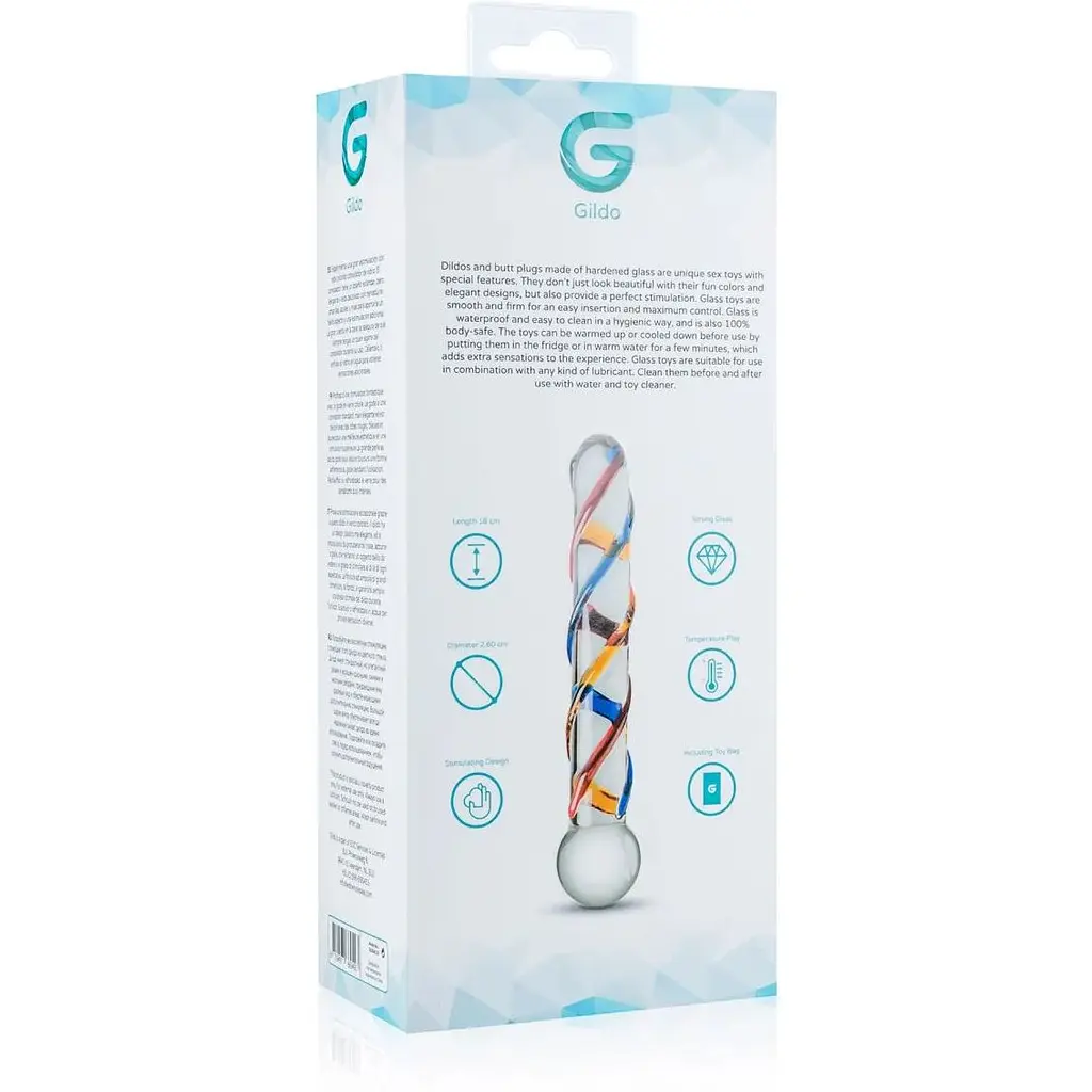 Скляний дилдо Gildo Glass Dildo No. 10 - фото 4