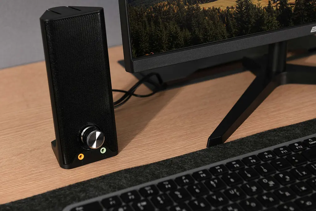 Комп'ютерні колонки 2E PCS203 Black, 2.0, USB, Metal - фото 5