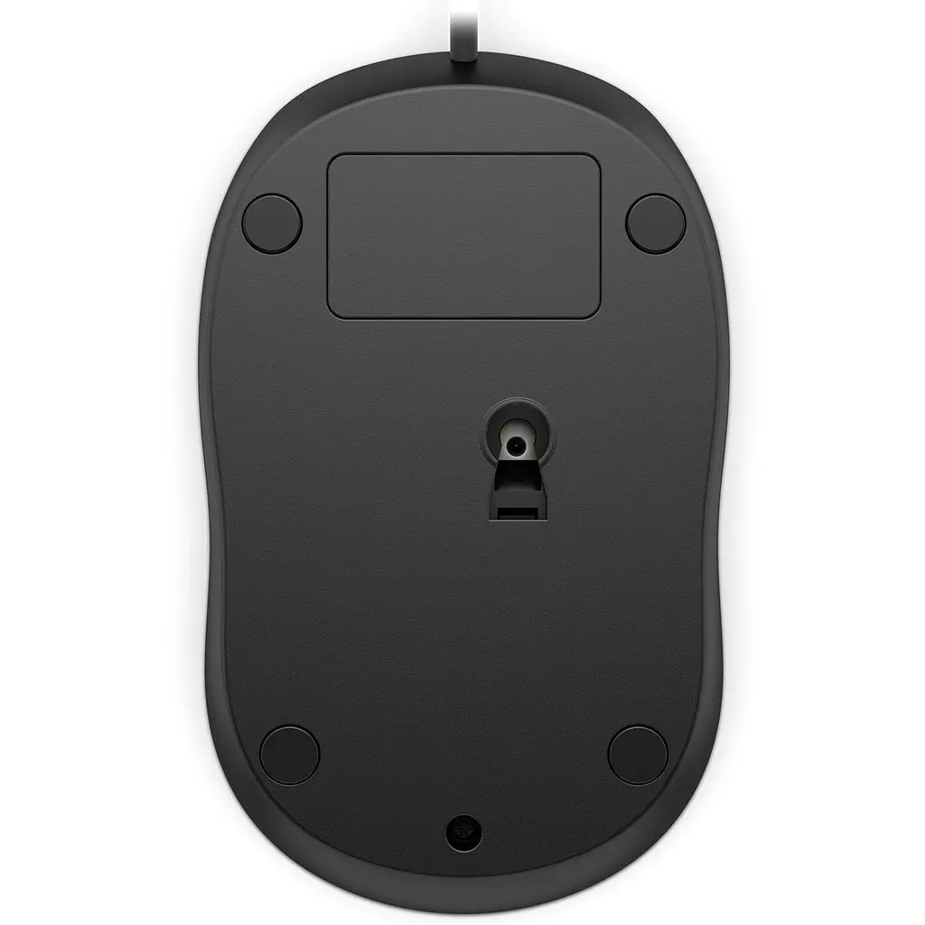 Компьютерная мышка HP 1000 Wired Mouse 3 кн. 1200 dpi черная (4QM14AA) - фото 3