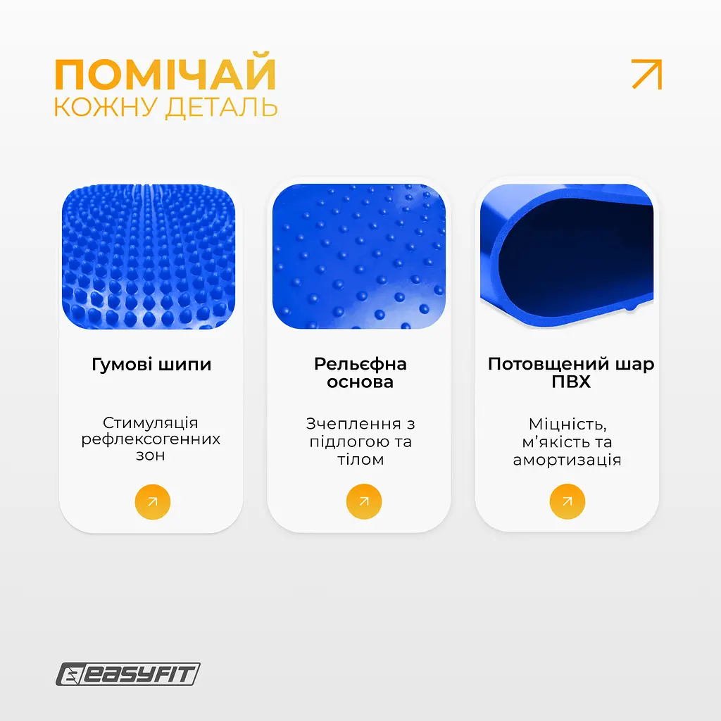 Балансувальна масажна подушка EasyFit Синій - фото 4