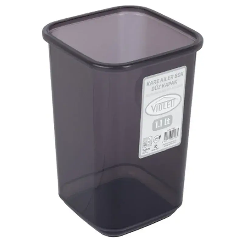 Ємність для сипучих продуктів Violet House Transparent Black 1.1 л (0298 Transparent Black) - фото 3