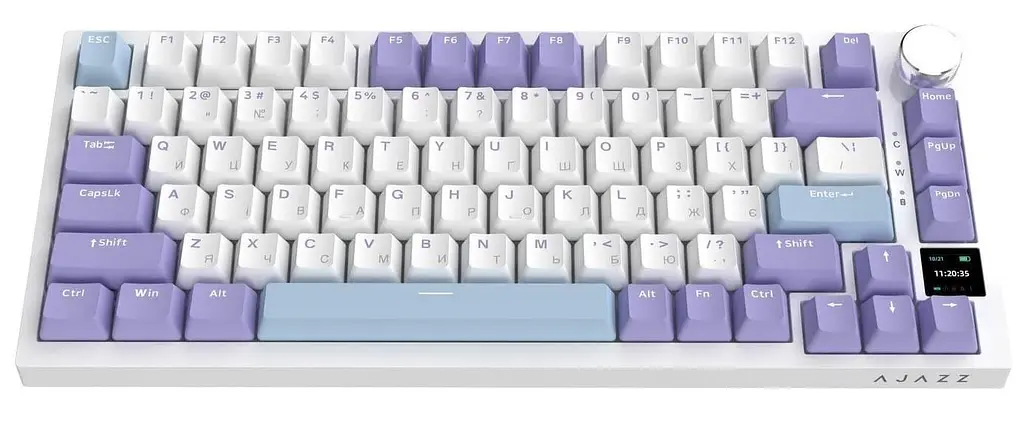 Клавіатура Ajazz AK820 PRO 75% Exploded Gift Switch White RGB (AK820PRO-G-PWB) - фото 6