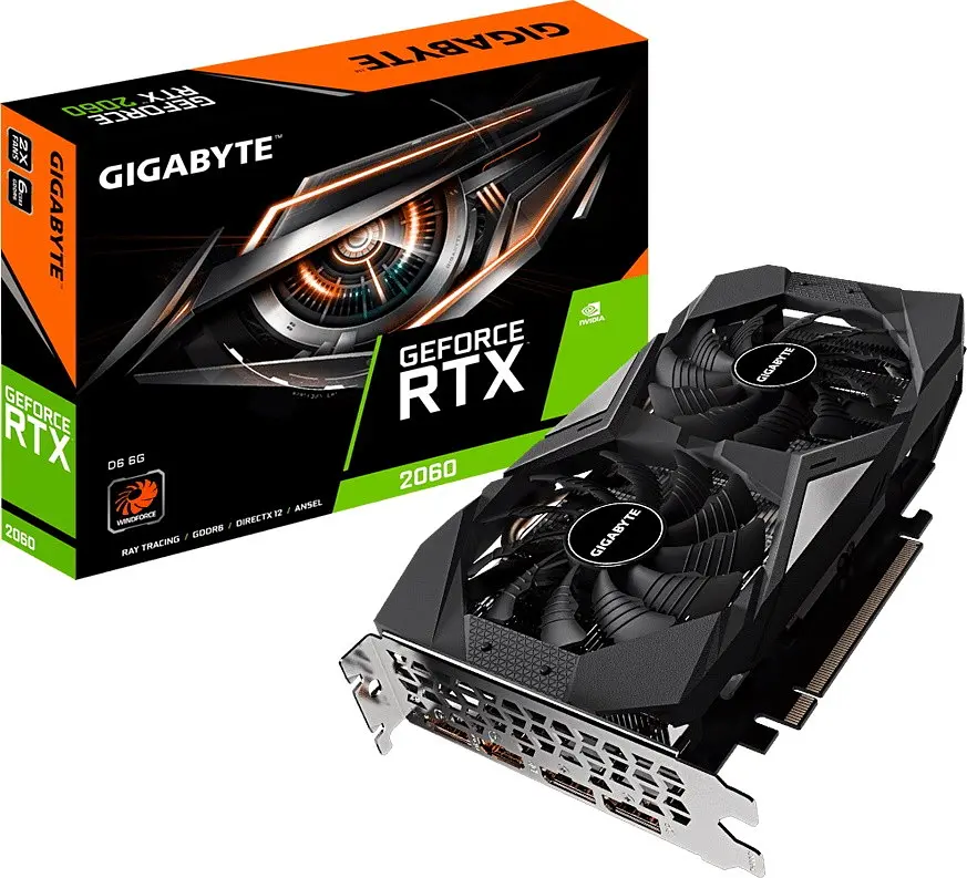Видеокарта GeForce RTX 2060 6GB Gigabyte D6 (GV-N2060D6-6GD) Б/У - фото 4