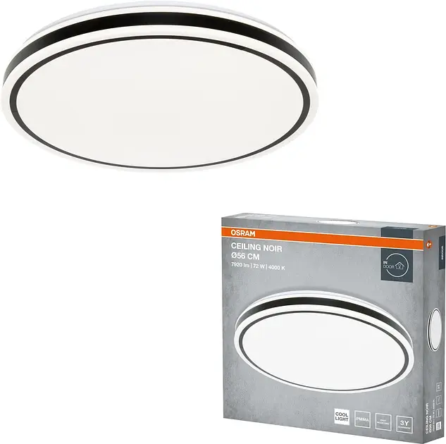 Osram Світильник накладний CEILING NOIR 600мм Round 72Вт 4000K - фото 3