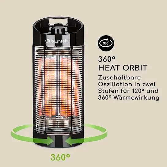 Інфрачервоний обігрівач Blumfeldt Heat Guru 360 (10032458) - фото 5
