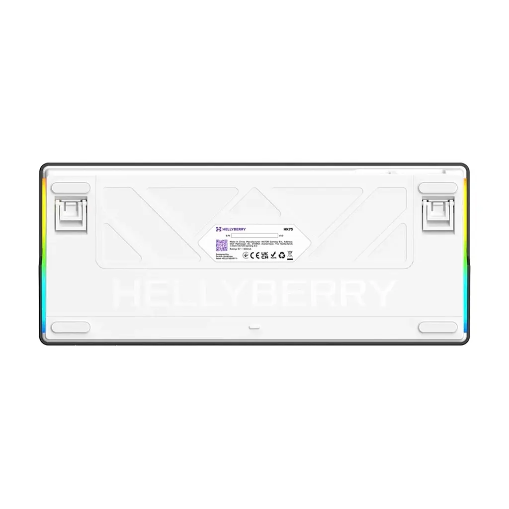 Клавіатура Hator Hellyberry HK75 Mechanical Linear RGB USB UA White/Violet (HK75) - фото 7