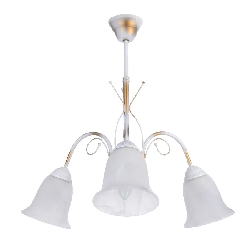 Люстра подвесная Brille флористика E27 60W WH (BKL-470S/3) - фото 2