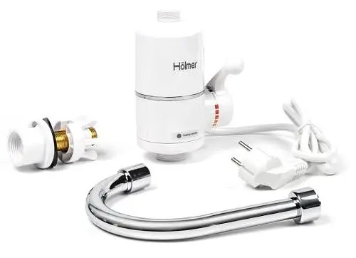Водонагрівач проточний Holmer HHW-201, White, 3000W, механічне керування, IPX4, захист від включення без води, захист від перегріву - фото 4