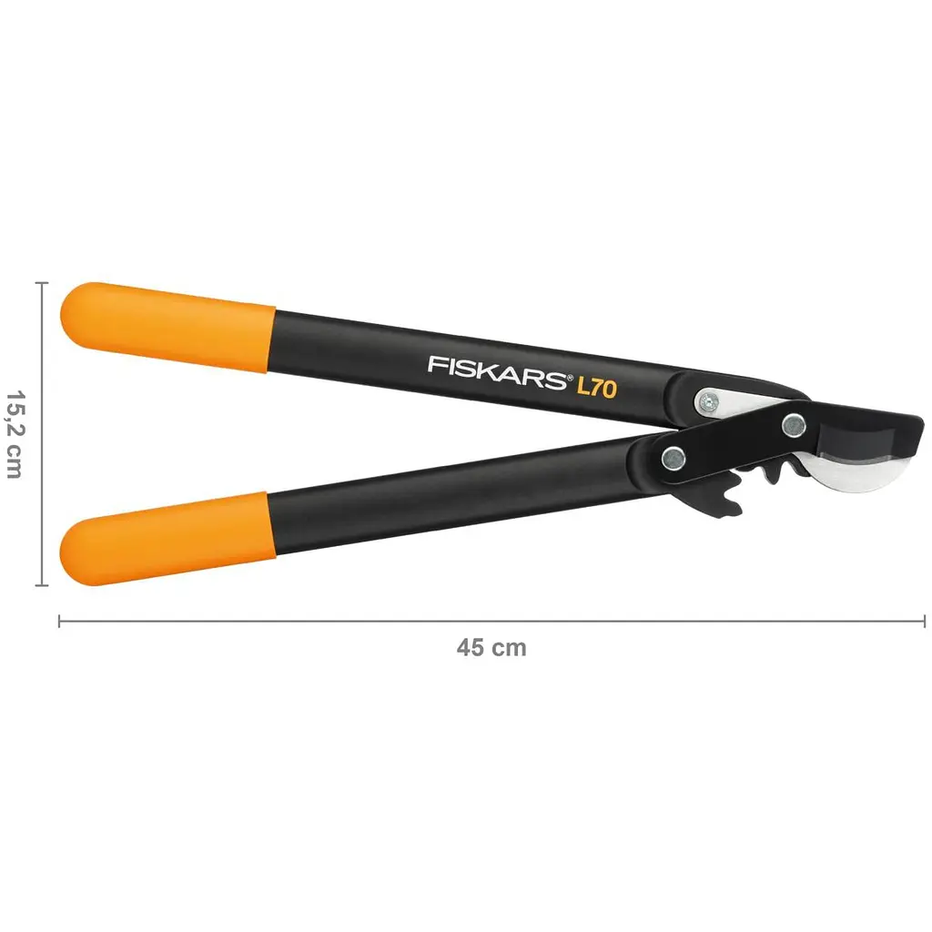 Малий площинний сучкоріз Fiskars PowerGear L70-S з загнутими лезами (1002104) - фото 2