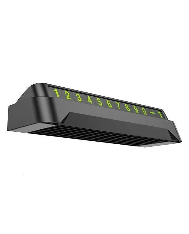 Паркувальна автовізитка на панель автомобіля Hoco DPH02 Black - фото 3