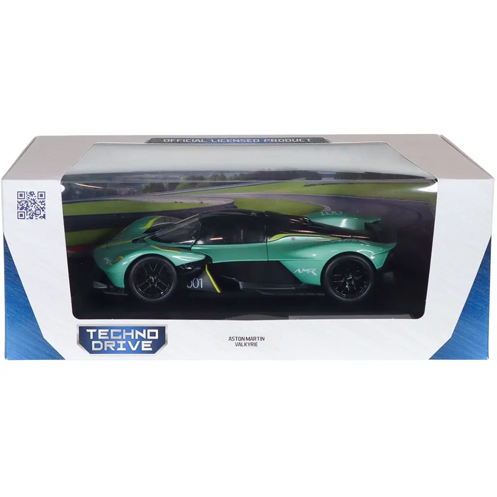 Автомодель - Aston Martin Valkyrie зелений 1:18 (250938AMVKSG) - фото 12