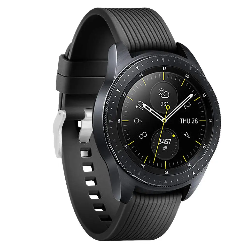 Ремінець BeWatch шириною 20 мм для Samsung Galaxy Watch 42 mm \ Galaxy Active Чорний (1012101) - фото 2