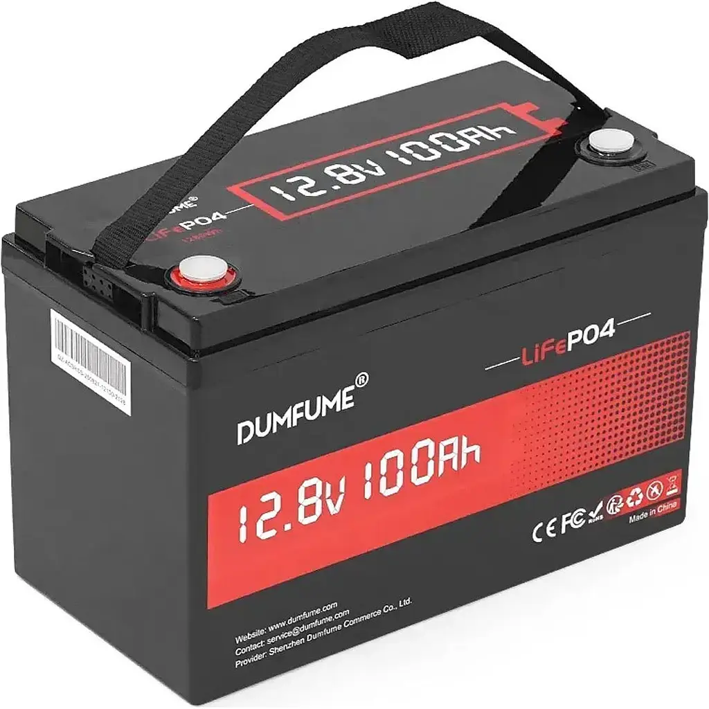 Аккумулятор Dumfume LiFePO4 12V (12.8V/100Ah/1280Wh) (Dumfume-12,8V/100Ah) [164634] - фото 2