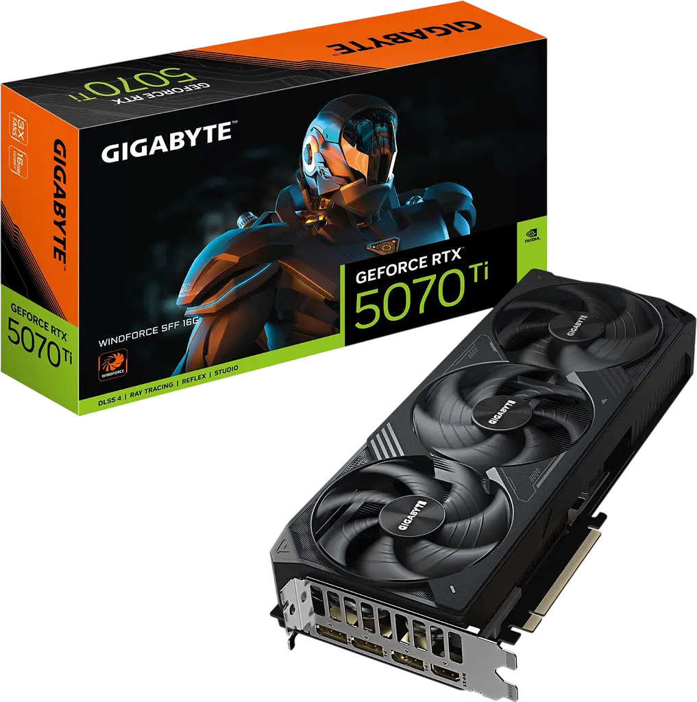 Відеокарта GeForce RTX 5070 Ti 16GB Gigabyte WindForce (GV-N507TWF3-16GD) - фото 4