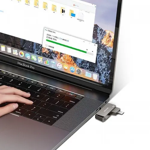 Флешка Usams Type-C OTG USB 3.0 Rotatable High Speed Flash Drive 128 GB (US-ZB201) - фото 4