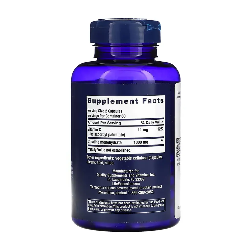 Креатин Life Extension Creatine Capsules 120 капсул - фото 2