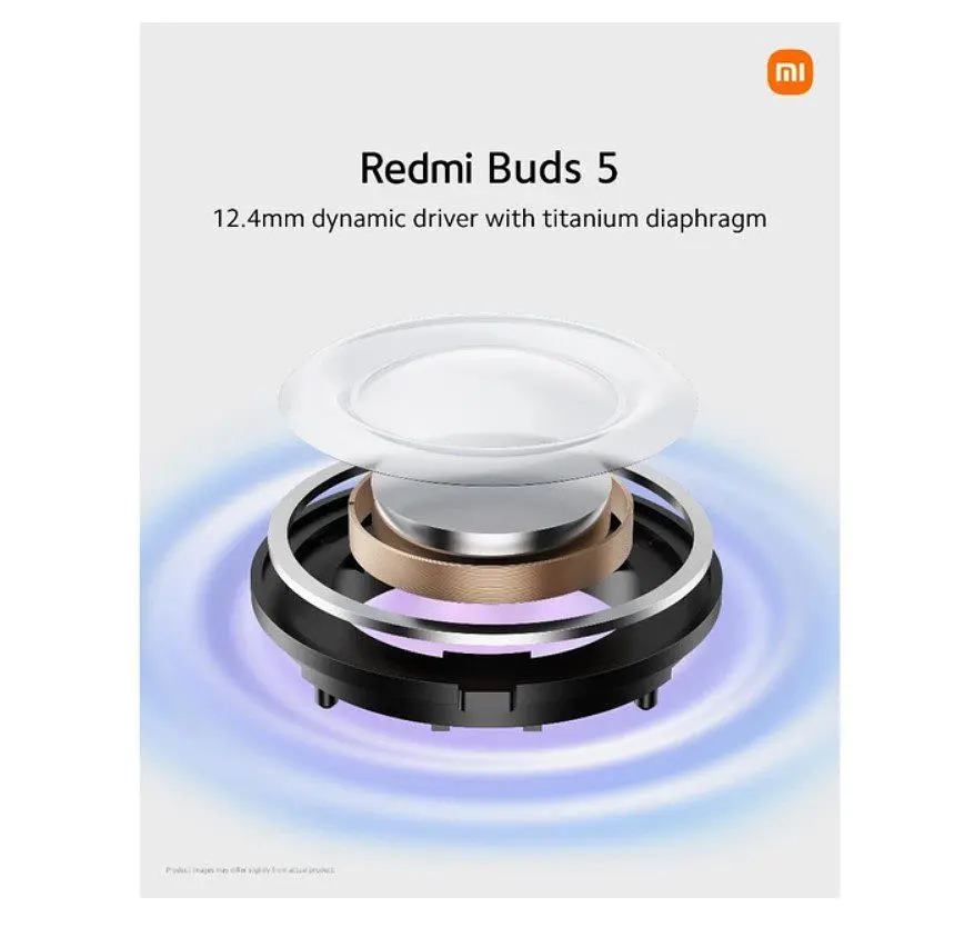 Навушники Xiaomi Redmi Buds 5 Black TWS з шумозаглушенням - фото 5