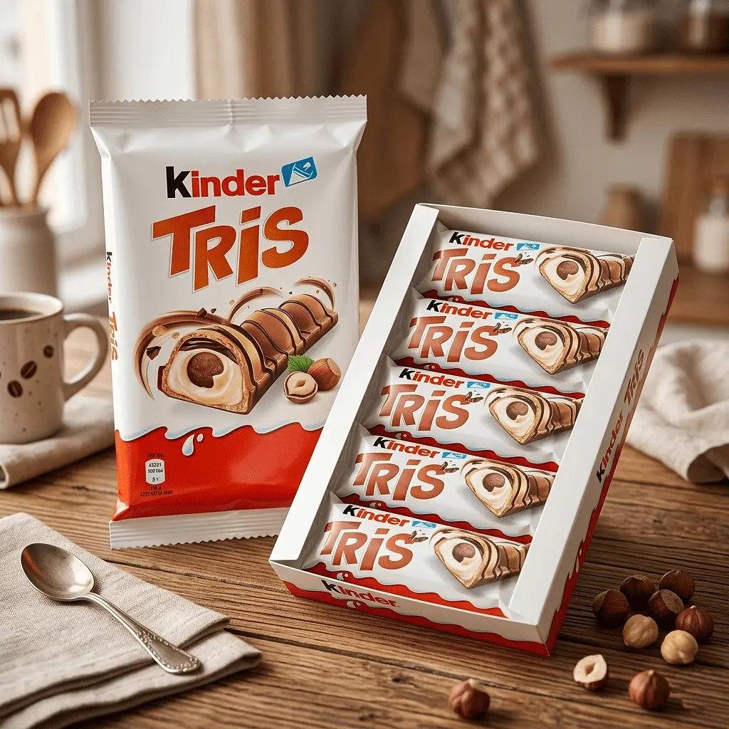 Вафельні батончики Kinder Tris 5 шт, 100 г - фото 6