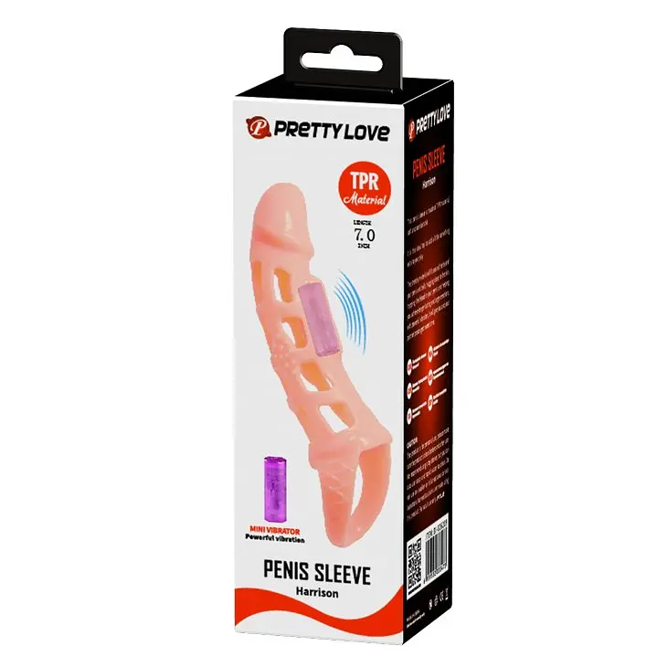 Насадка на пеніс з вібро PRETTY LOVE-Harrison SLEEVE PRETTY LOVE BI-026209 102750