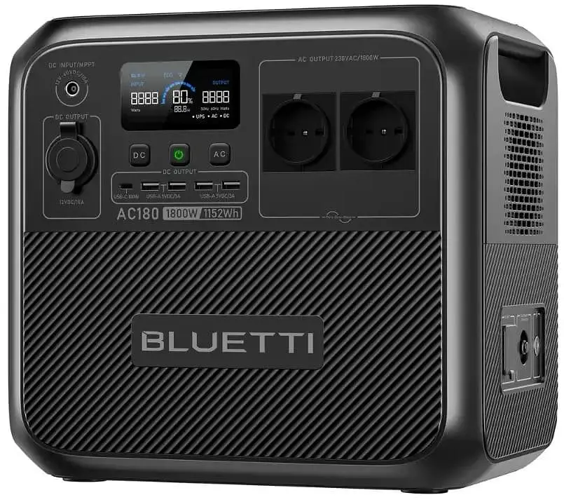 Зарядная станция BLUETTI AC180 / 1800 Вт / 1152 Вт/ч / LiFePO4 (AC180) UA - фото 3