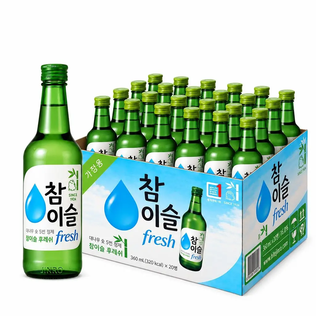 Соджу Jinro Chamisul Fresh 16% 20 шт. х 360 мл