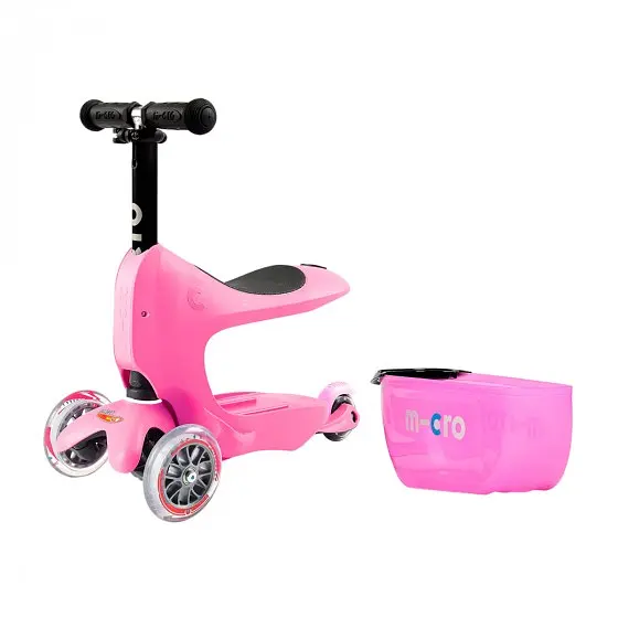 Самокат Micro Mini2go Deluxe Plus розовый (MMD033) - фото 7