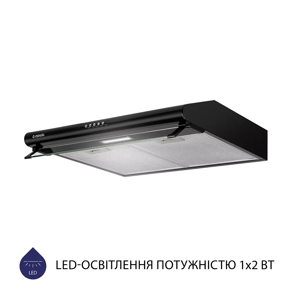 Витяжка плоска Minola HPL 615 BL - фото 3