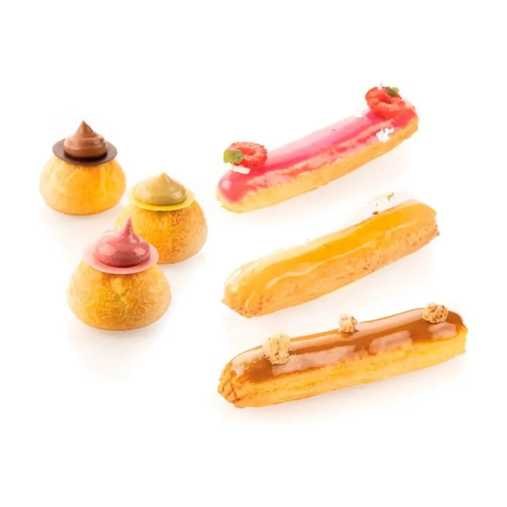 Кондитерський килимок Silikomart Air Mat Eclair & Choux для еклерів, профітролів 30х40 см (Air Mat Eclair & Choux) - фото 6