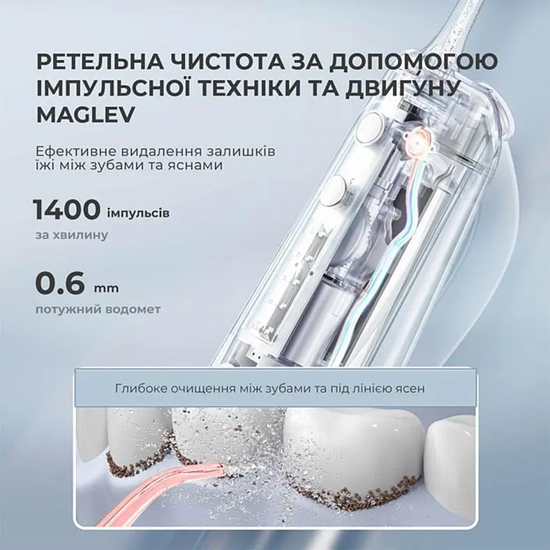 Ирригатор Oclean W10 Pink NEW-2 NOZZLES - фото 6