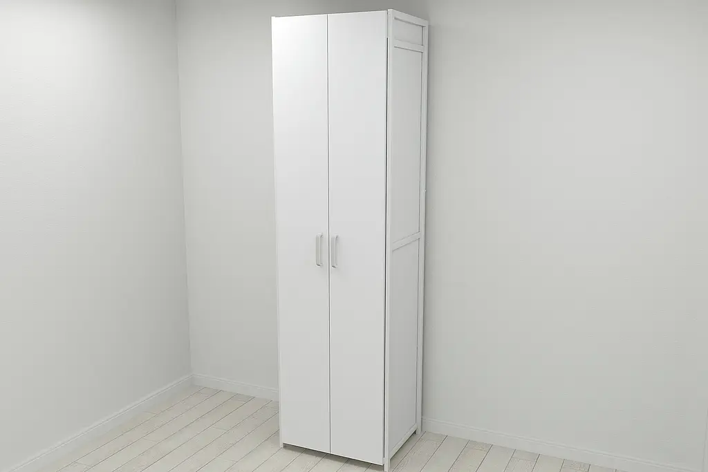 Шафа Гардероб Уні секція 6 серії Конект Ferrum-decor 220x60x50см Білий метал ДСП Білий 16 мм (FRD-104579) - фото 4