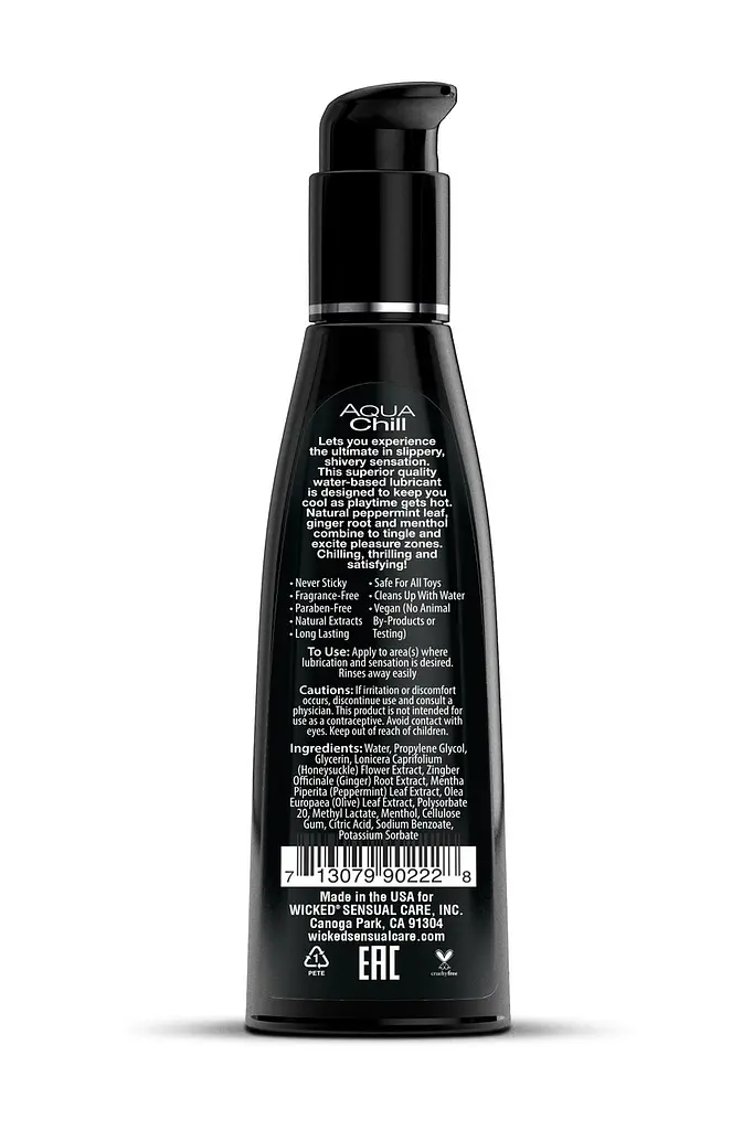 Охолоджуючий лубрикант на водній основі Wicked Aqua Chill 120 ml - фото 2