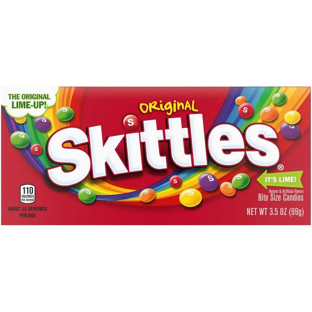 Драже Skittles Original Chewy Candy Theater Box 99г