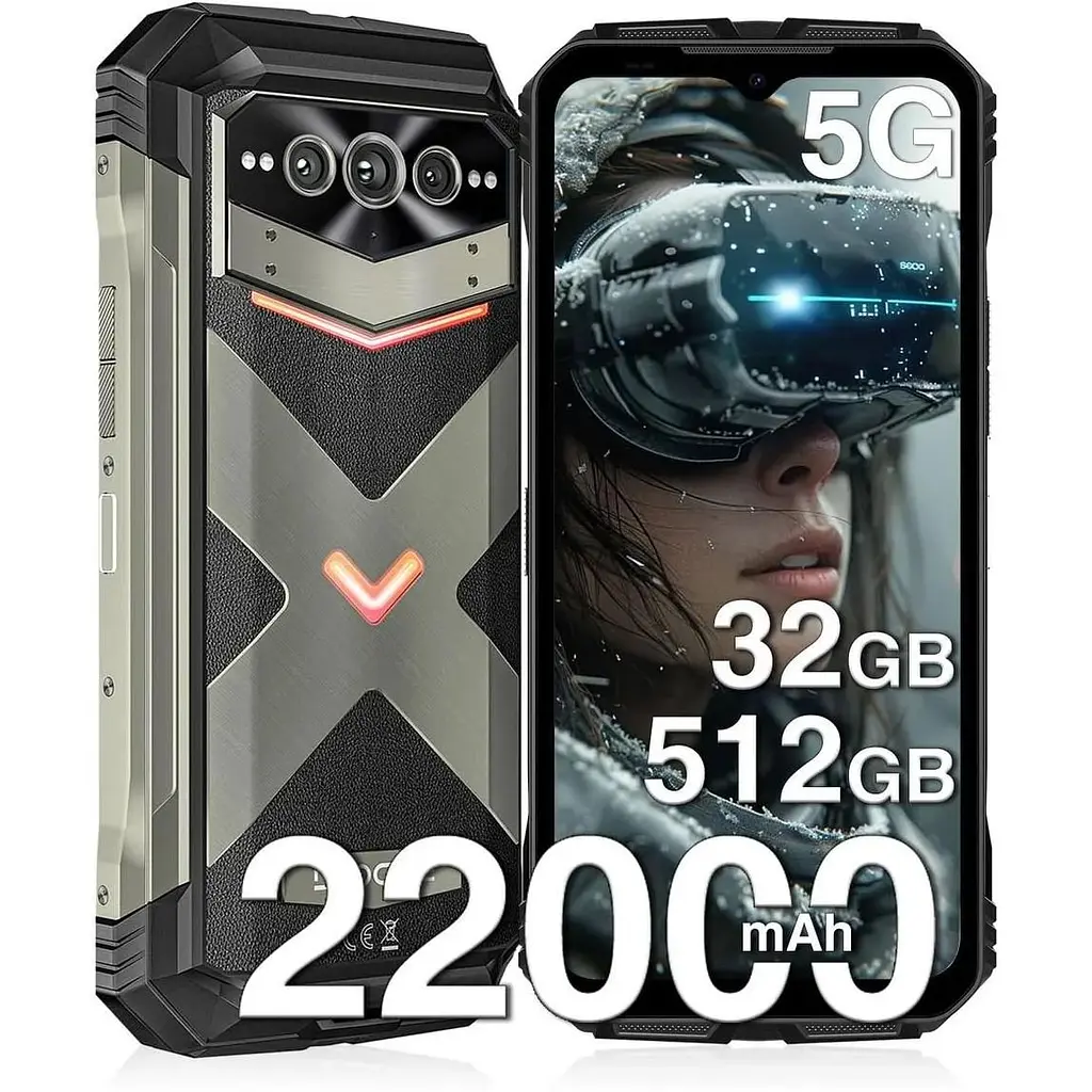 Смартфон Doogee V Max PRO 12/512 Gb з акумулятором 22000 мАг iron grey - фото 3