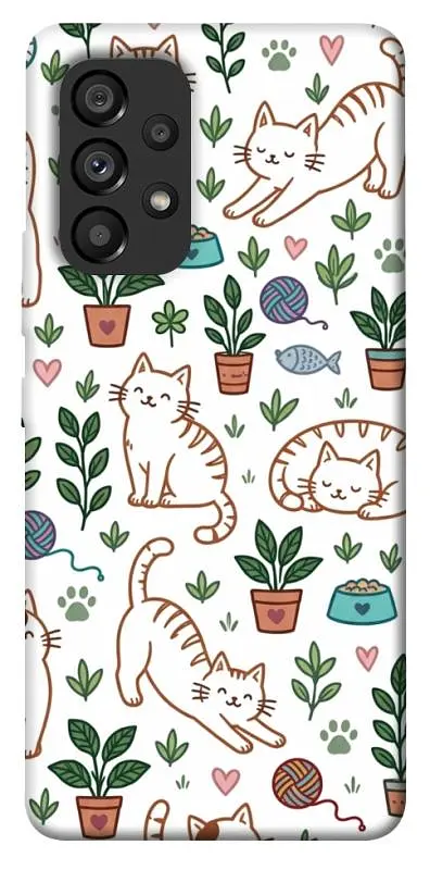 TPU чохол Demsky Cats pattern для Samsung Galaxy A53 5G