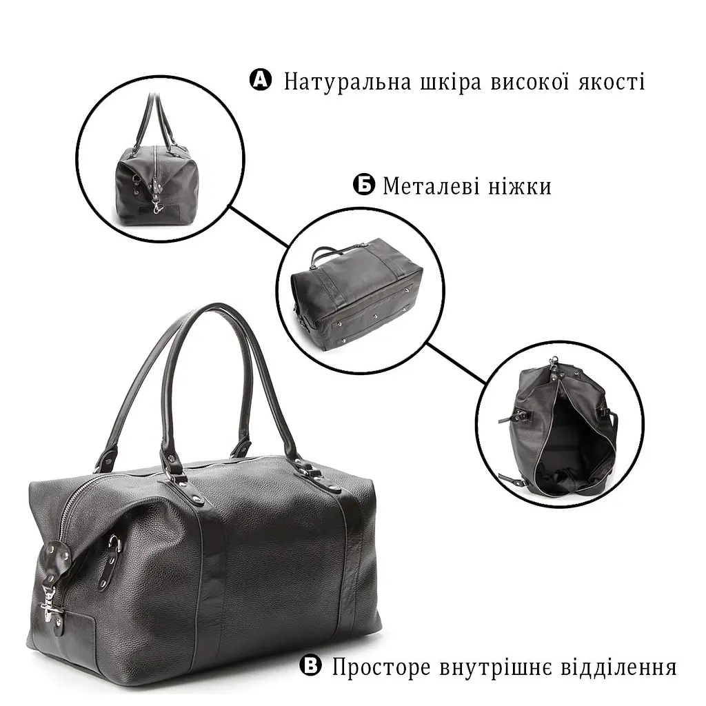 Сумка дорожня SHVIGEL 00881 чорна - фото 8