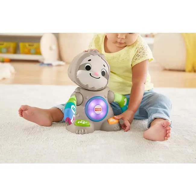 Інтерактивна іграшка Fisher-Price Linkimals Танцюючий лінивець, укр. мова (GXR58) - фото 4