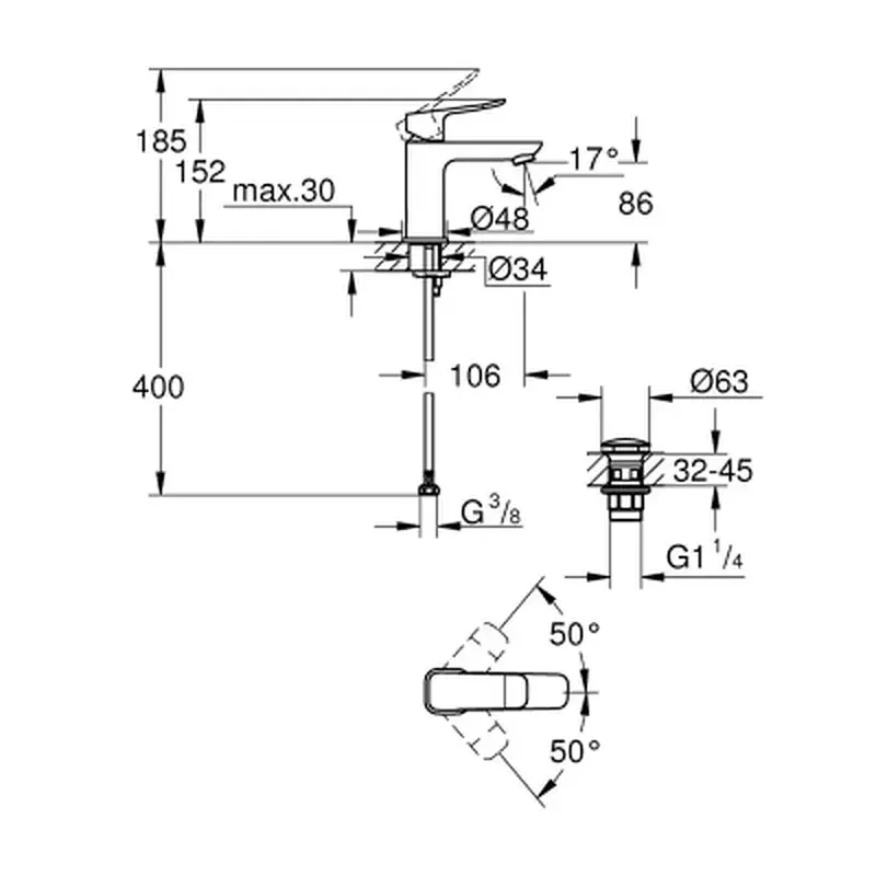 Змішувач Grohe QuickFix 1018570000 - фото 5
