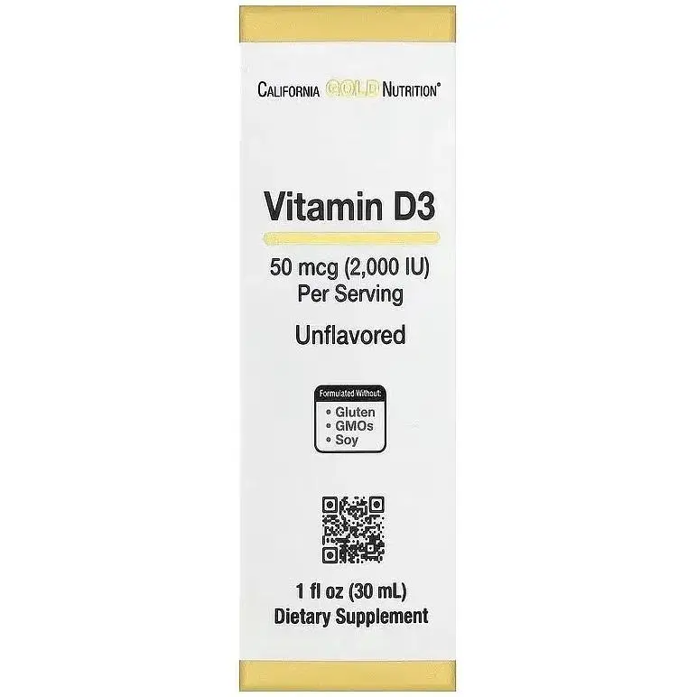 Вітамін D3 California Gold Nutrition 50 мкг без смаку 30 мл - фото 3
