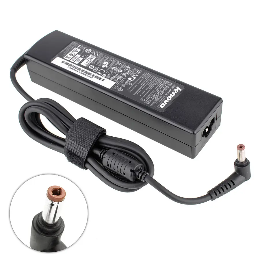 Блок живлення для ноутбука Lenovo 20V, 4.5A, 90W, 5.5x2.5mm, Black (PA-1900-56LC) (без кабелю !) - фото 2