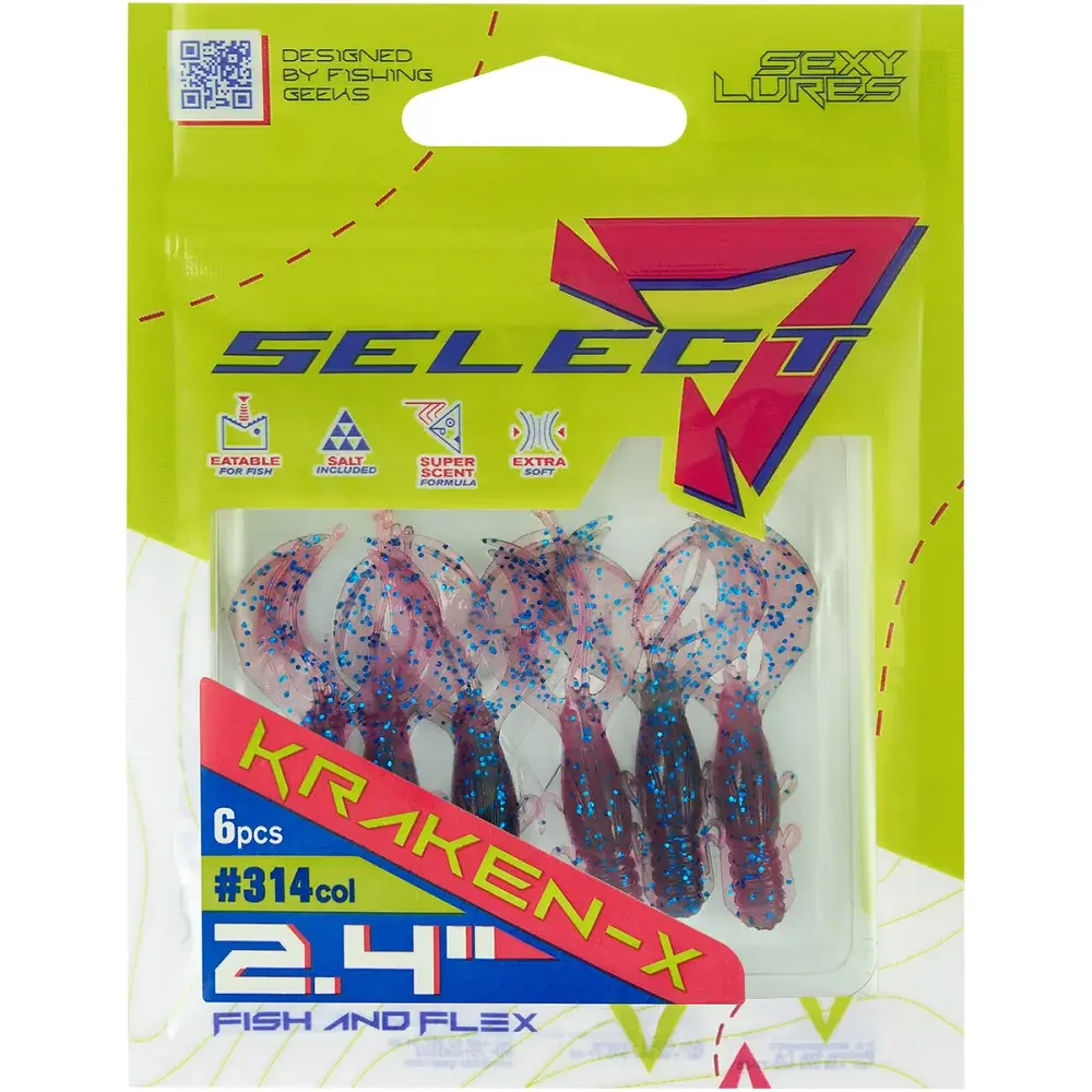 Силікон Select Kraken-X SE 2.4" 314 (6 шт/уп) - фото 2