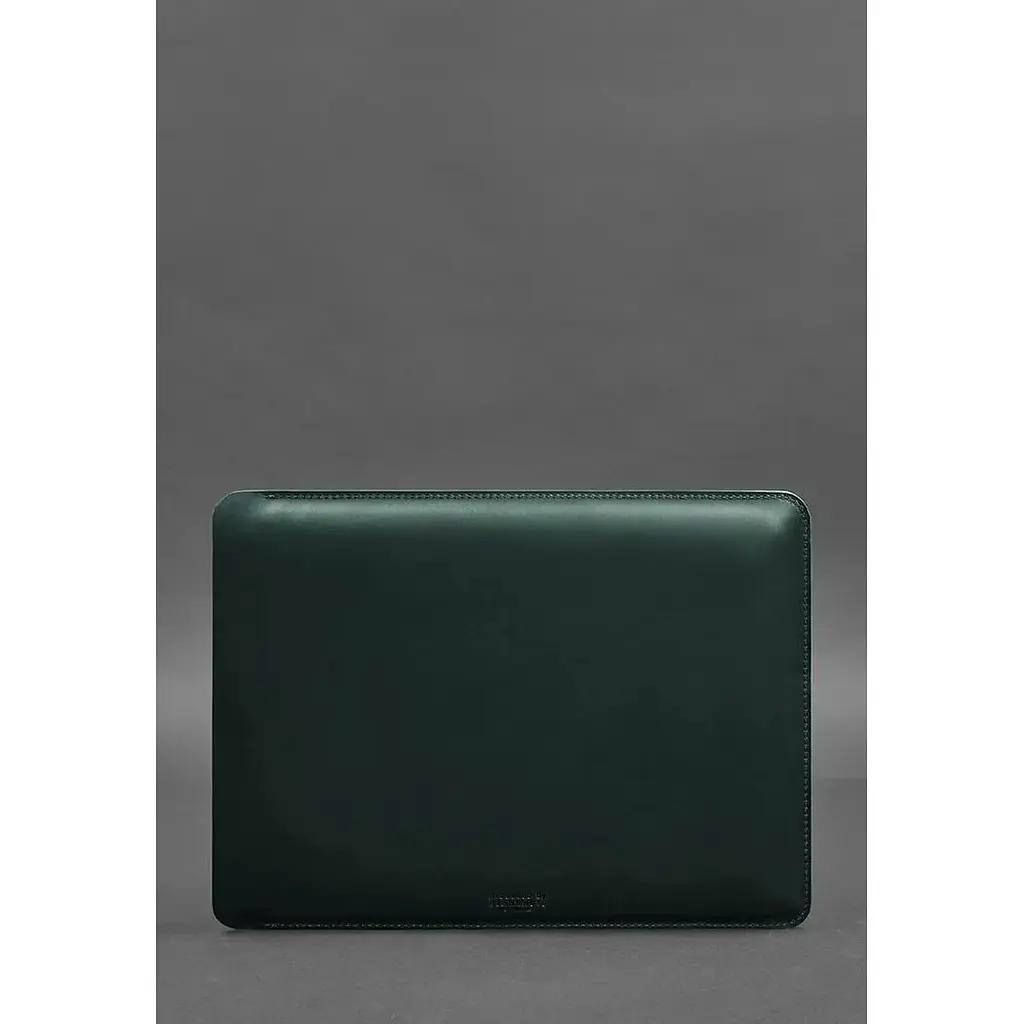Шкіряний чохол BlankNote Crazy Horse для MacBook 14 дюймів Зелений - фото 2