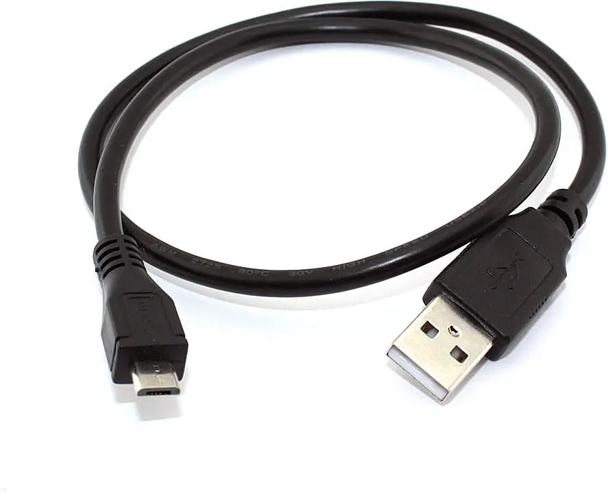 Кабель для заряджання ATVS USB microUSB 0.3 м Black (17969-hbr)