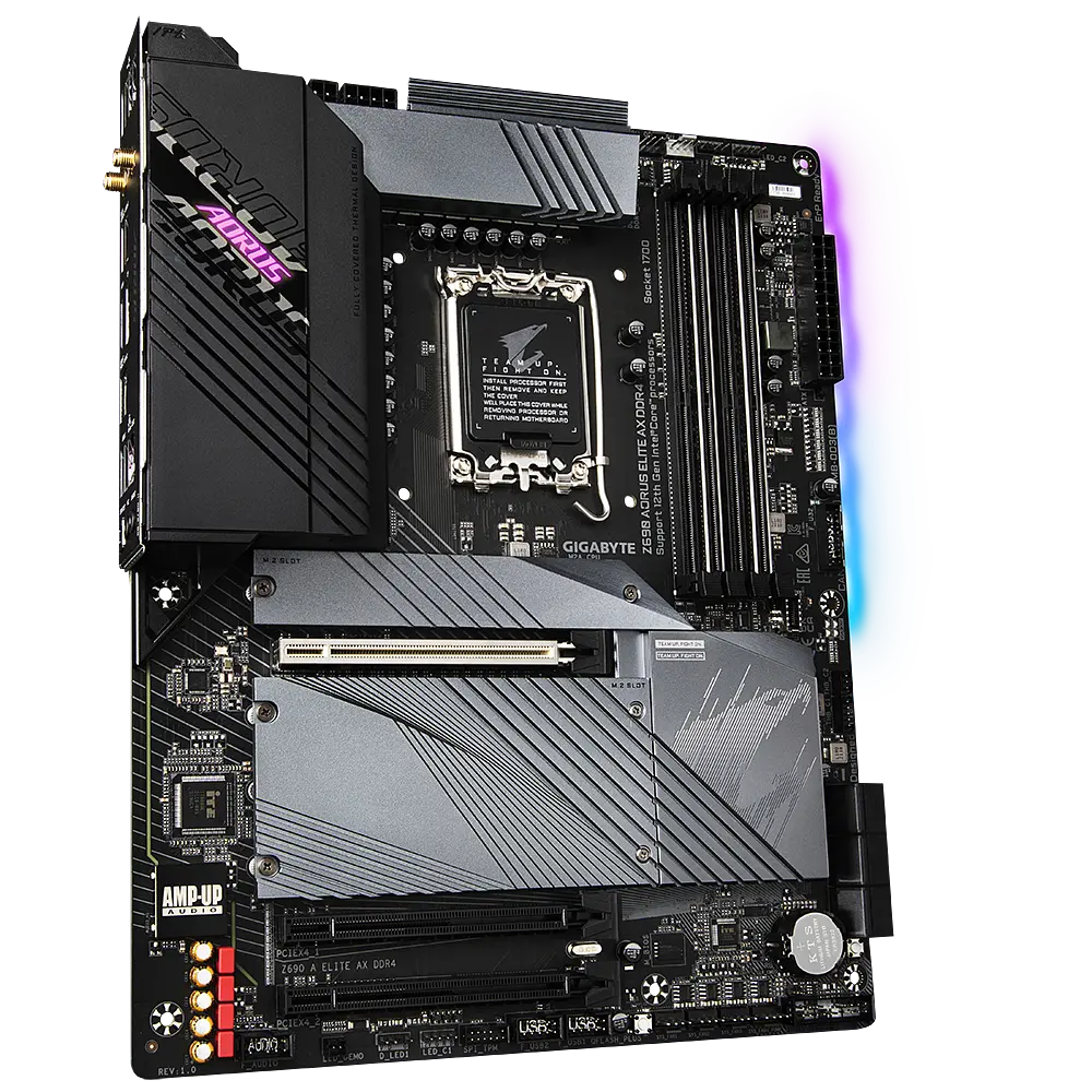 Материнська плата Gigabyte Z690 Aorus Elite AX DDR4 LGA 1700 (Z690 A ELITE AX DDR4) Б/В - фото 2