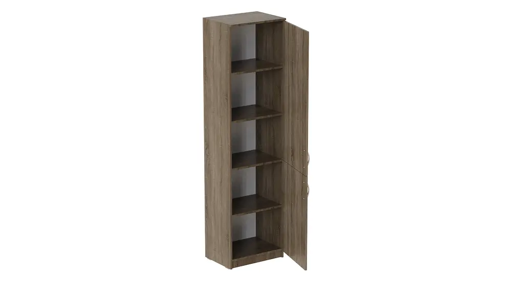 Пенал Анжело Ferrum-decor на 5 полиць із 2 дверима 1900x500x380 ДСП Дуб Сонома Трюфель 16 мм (FRD-104958) - фото 3