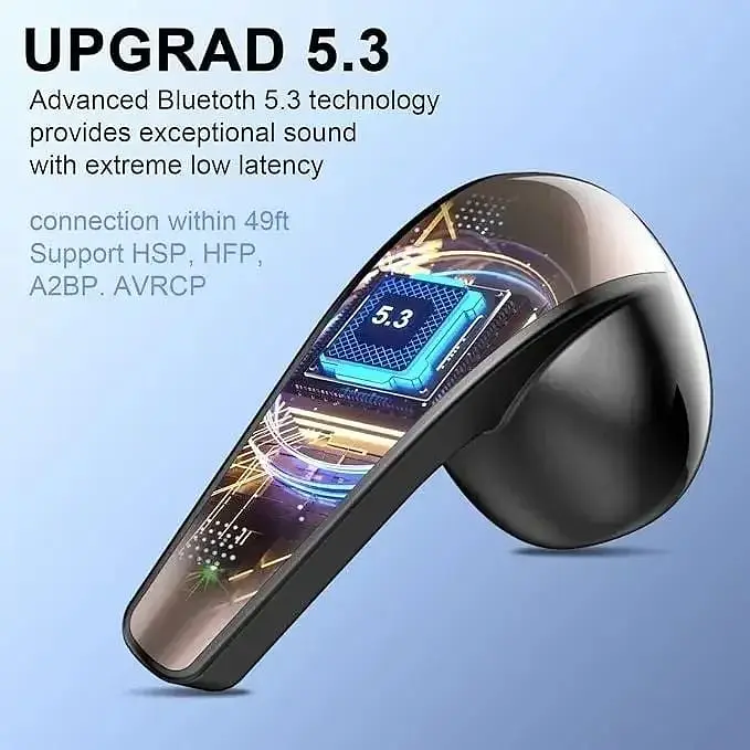 Бездротові навушники BESNOOW Q13 Bluetooth водонепроникні IP7 Black  - фото 4